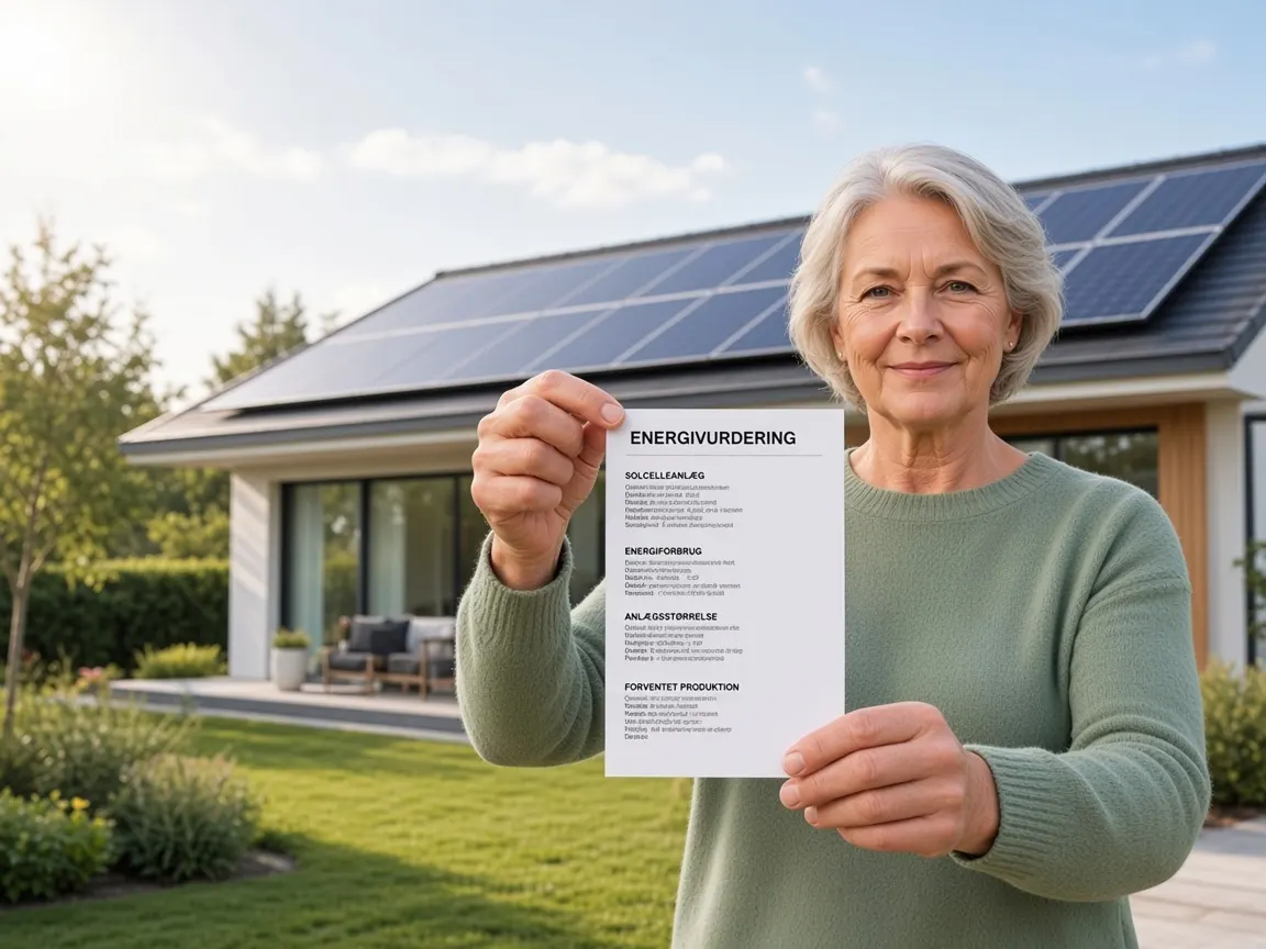 Boligejer med energivurdering til solcelleanlæg